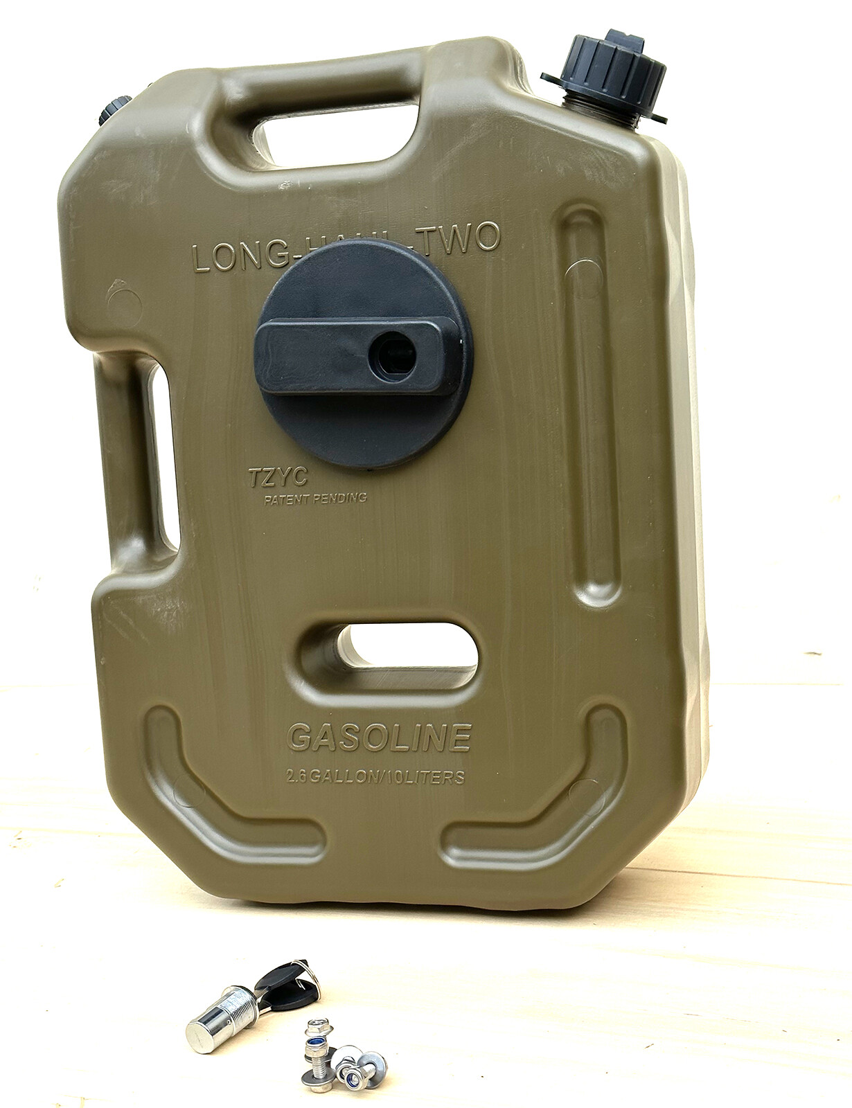 10L Gallon Utility Jugs Water Container Storage Fuel Gasoline Can w/Mount Lock