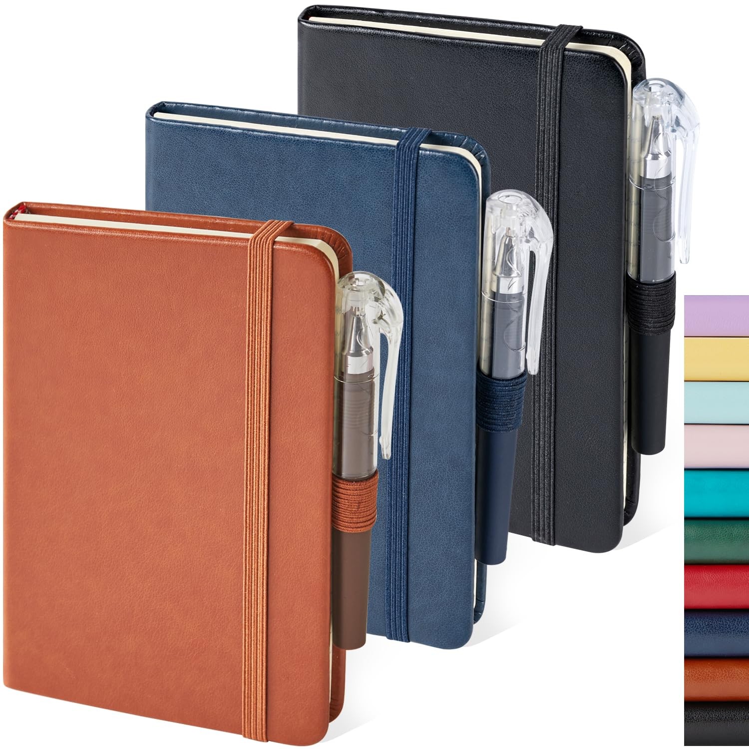 3 Pack Pocket Notebook Journals, Small Notepad Notebooks for Note Taking, A6 …