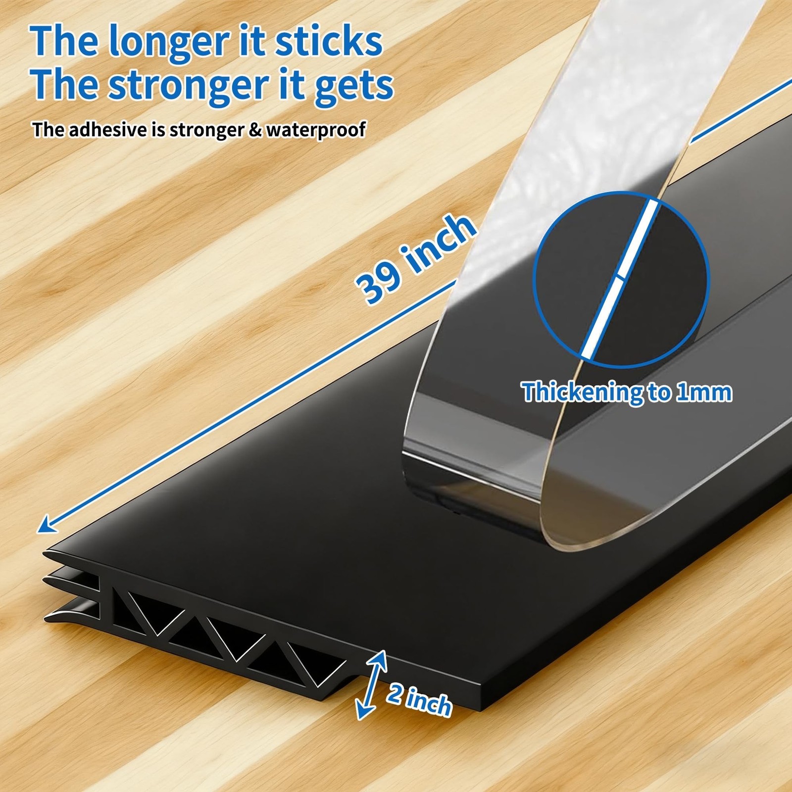2 Pack Door Draft Stopper Sheets, Door Sweep for Exterior & Interior Doors,Ro…