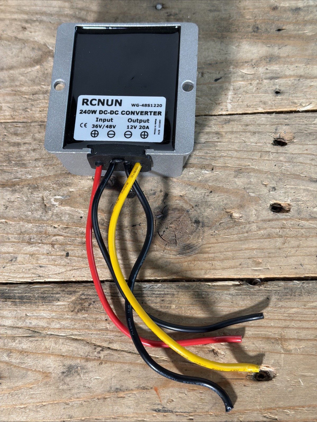 DC Buck Converter 36V 48V to 12V 20A Step-Down Voltage 240W Golf Cart