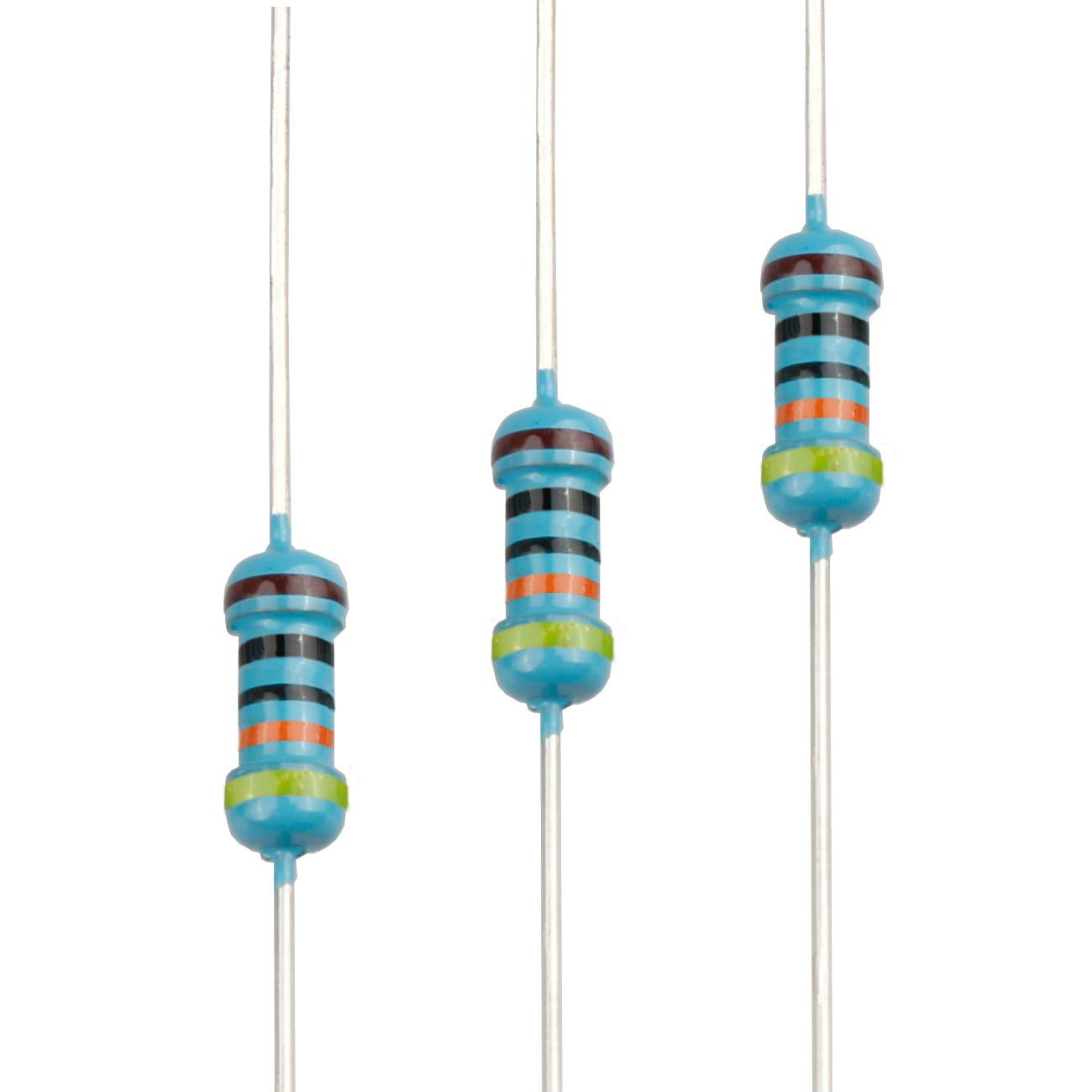 100Pcs 2.4 Ohm Resistor 1/4W (0.25 Watt) ±1% Tolerance Metal Film Fixed Resistor
