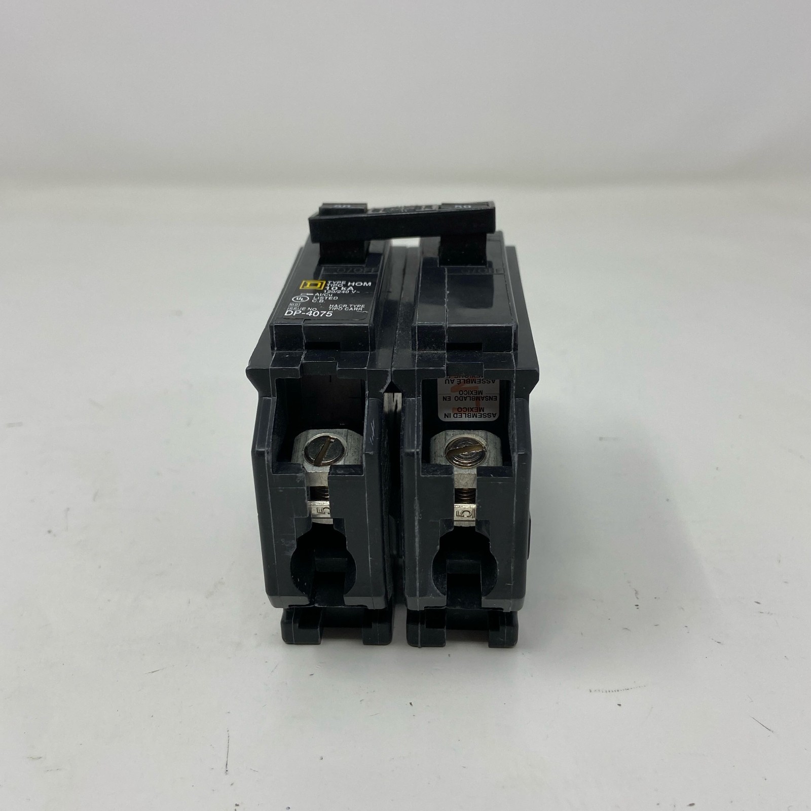 Square D Homeline HOM250 50A 2-Pole Circuit Breaker, Black, 2 in