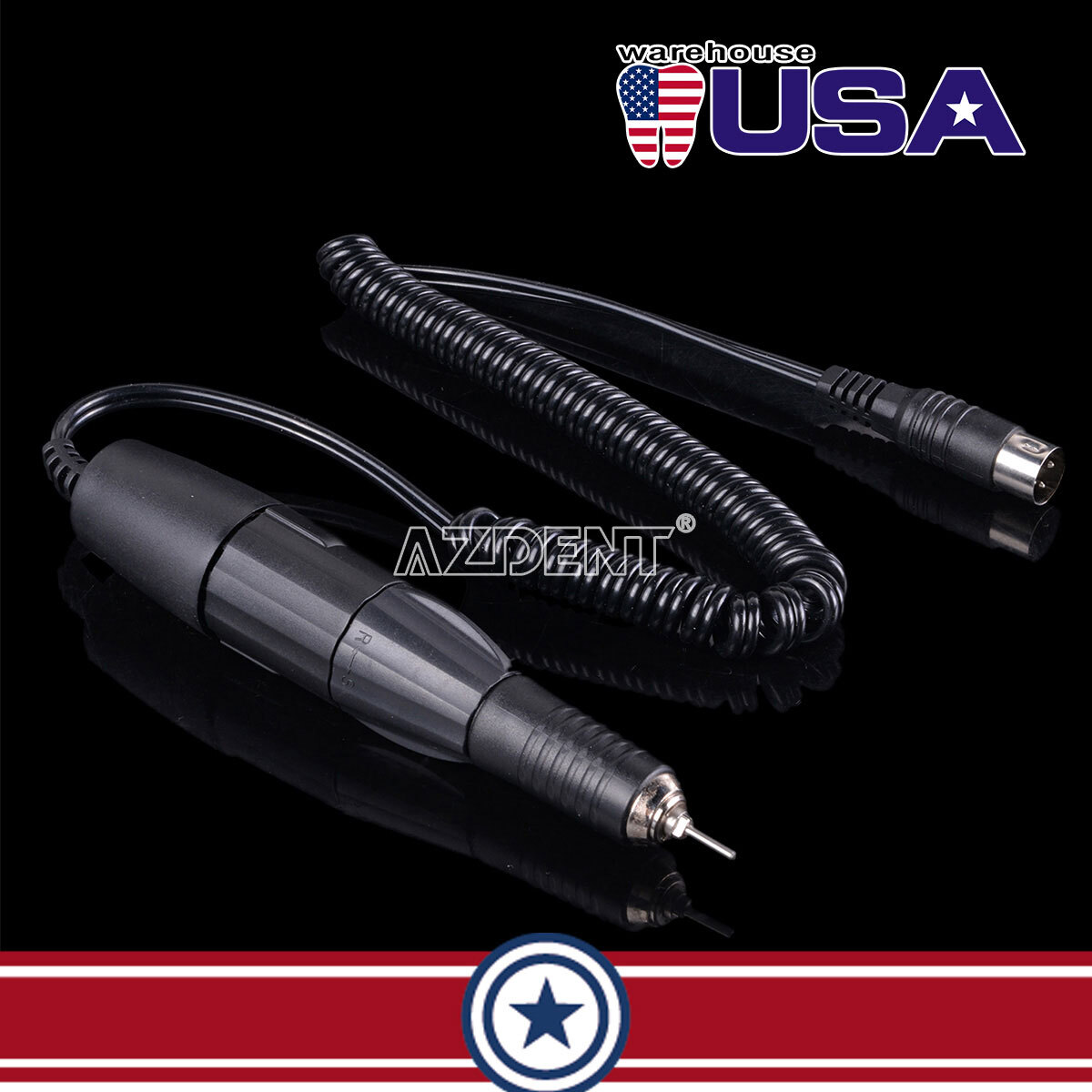 Dental Lab Micromotor Electric 35K RPM Polishing Handpiece 102L/90A-H For N3