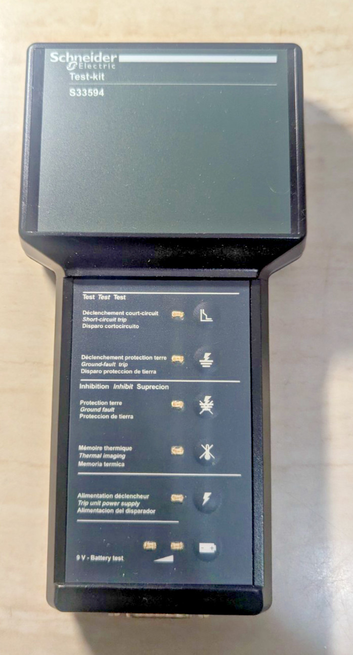Schneider Electrical Hand-Held Test Kit Model S33594. For Micrologic Trip Units