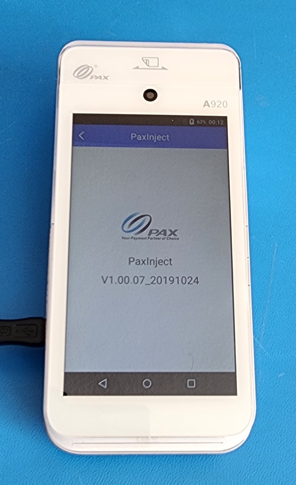 PAX A920 Android Based POS Payment Terminal 5″ touchscreen 4G, Wi-Fi with Cable