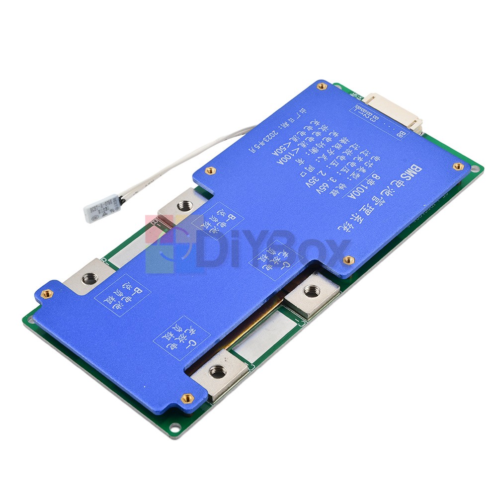 4S 14.6V / 8S 24V 100A BMS LiFePO4 Battery Balance Charge Protection Board New