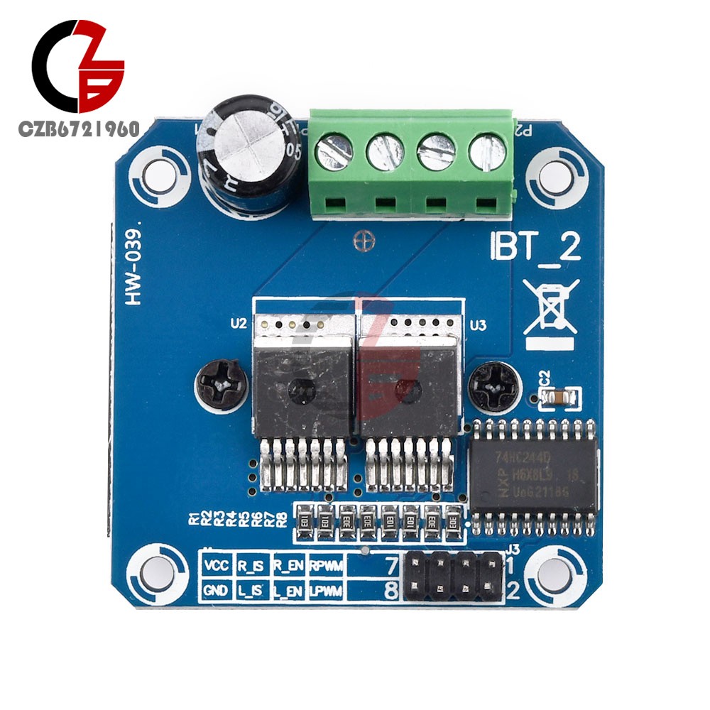 10PCS Double BTS7960B DC 43A Stepper Motor Driver H-Bridge PWM For Arduino NEW
