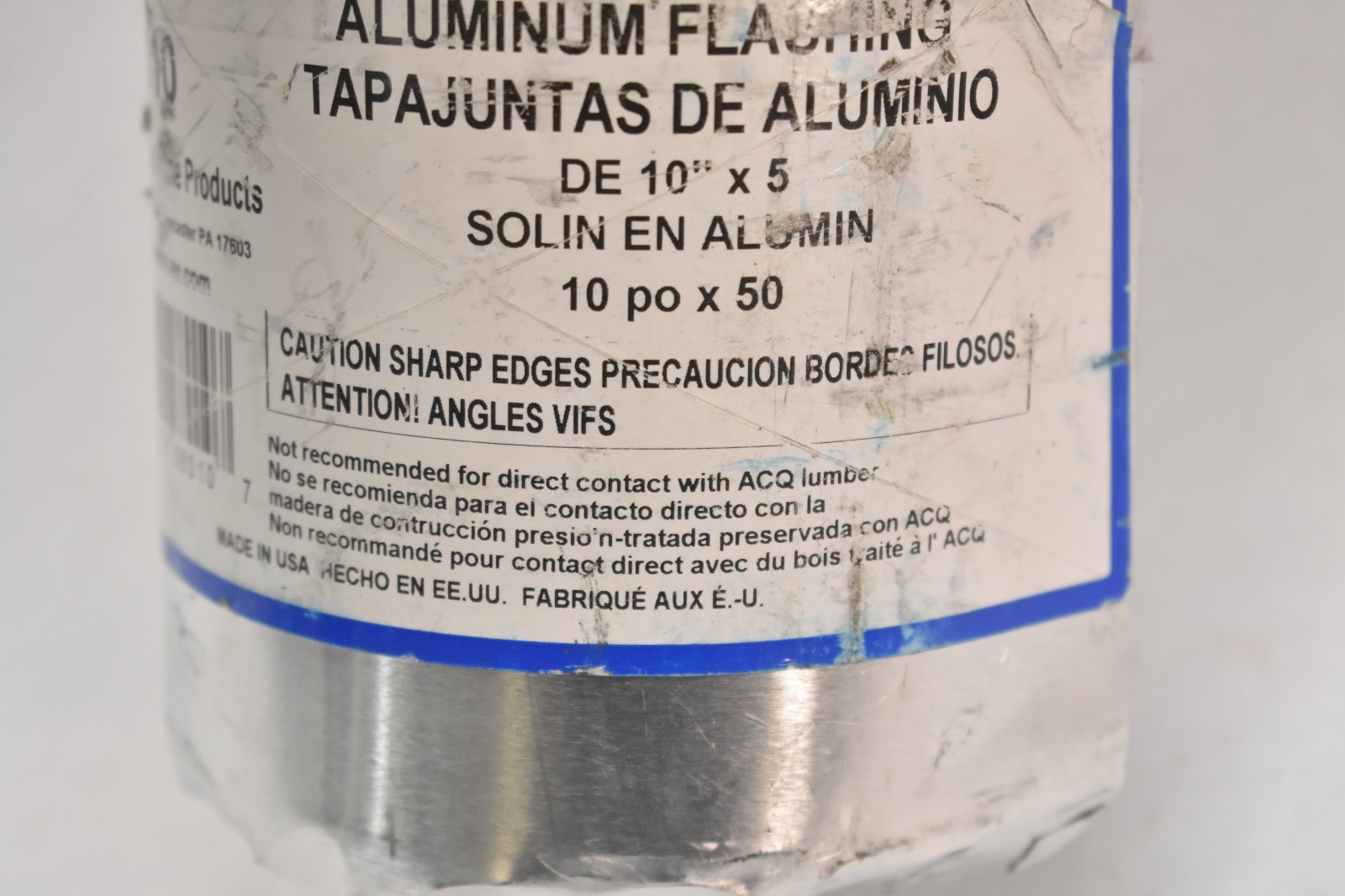 Amerimax Home Products 68010 Aluminum Flashing 10 Inch x 50 ft Mill FInish