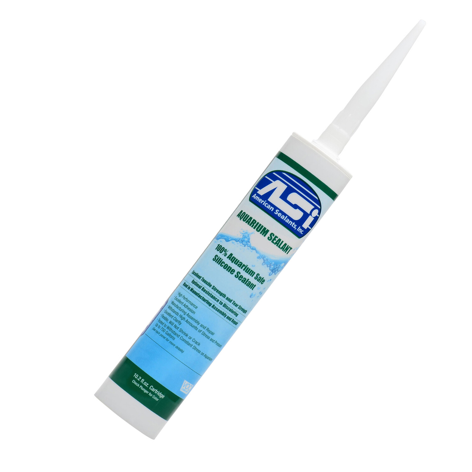 ASI Black Aquarium Silicone Sealant – 10.2 oz Fluid Cartridge