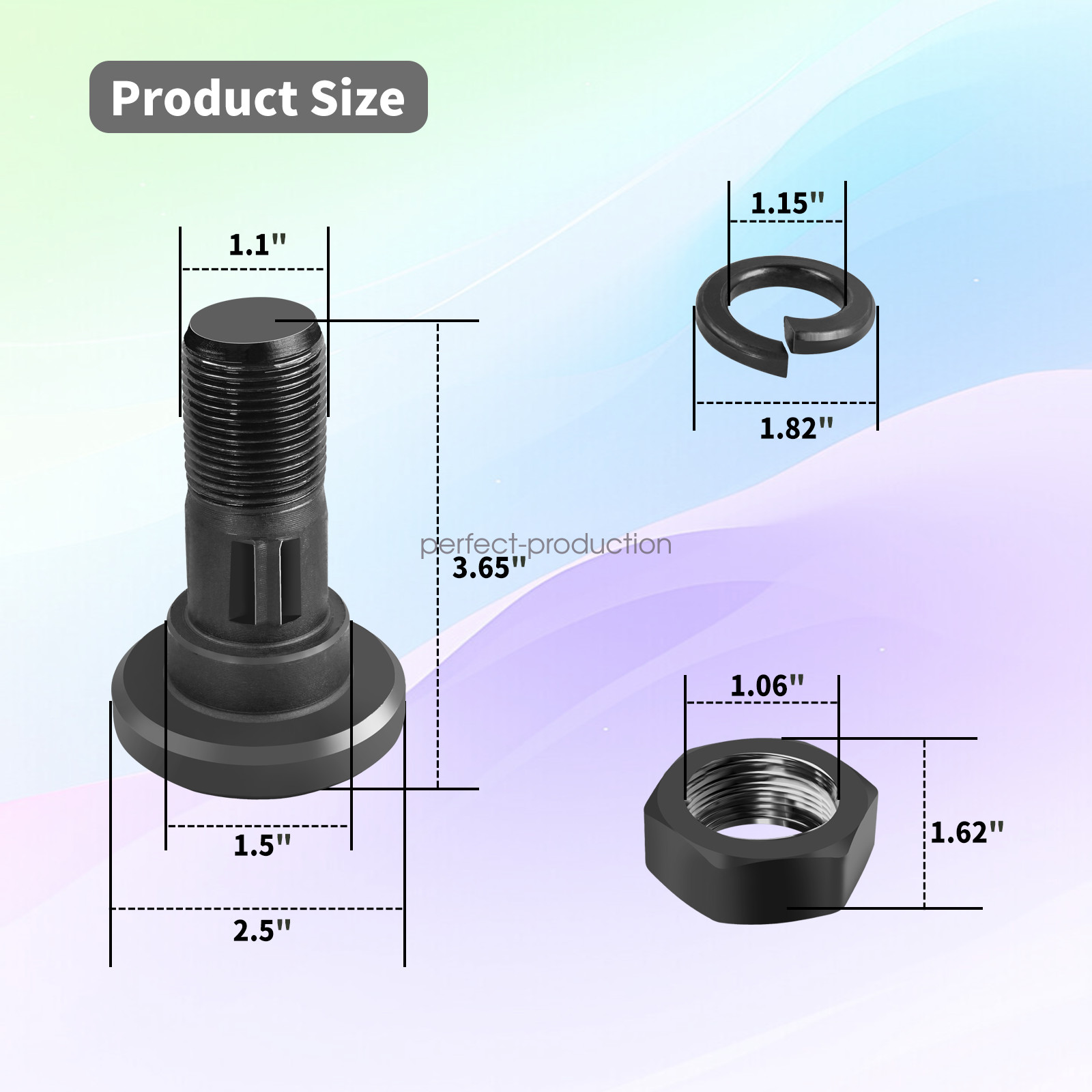 For Bush Hog Rotary Cutter Blade Bolt Kit Code 63607 7919, 252BH, 20322