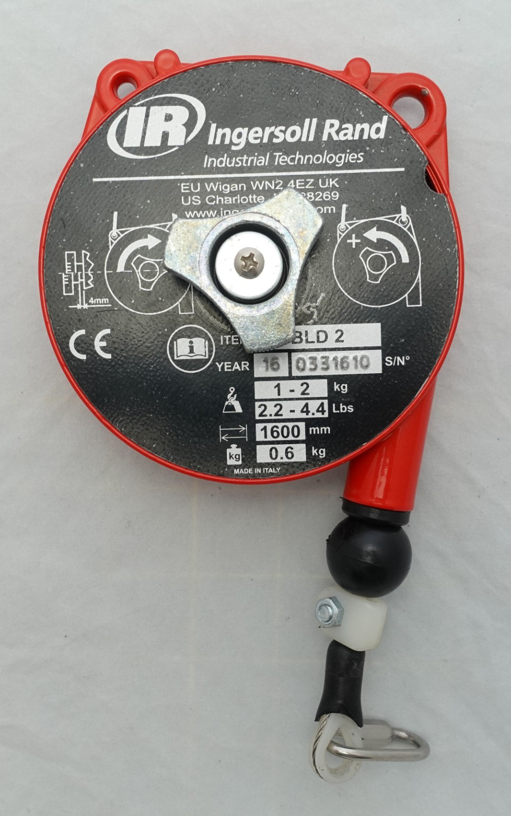 INGERSOLL RAND #BLD2 LIGHT DUTY TOOL BALANCER 2.2 – 4.4 MADE IN ITALY