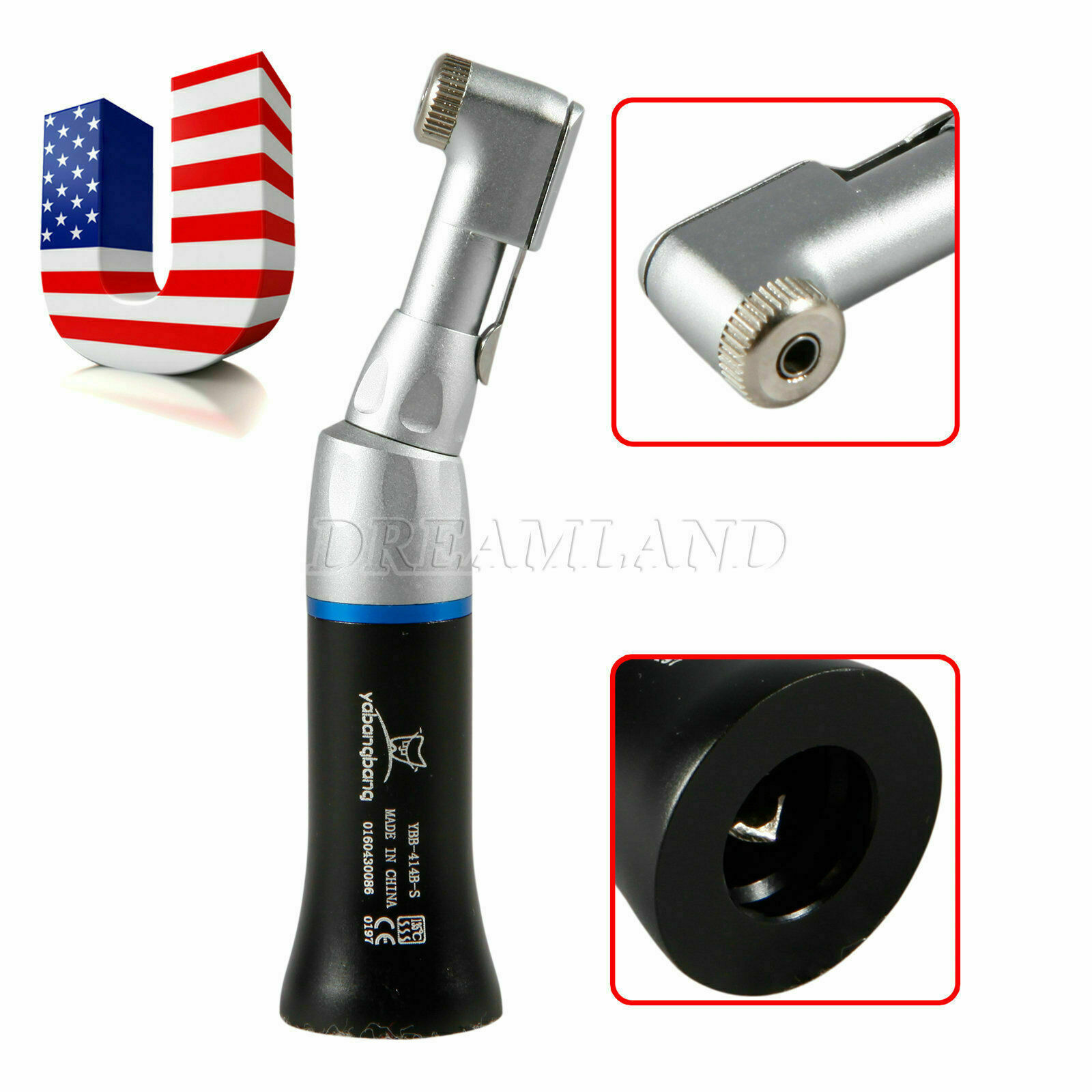 5 Dental Slow Low Speed Handpiece Contra Angle Latch for NSK E type Connector