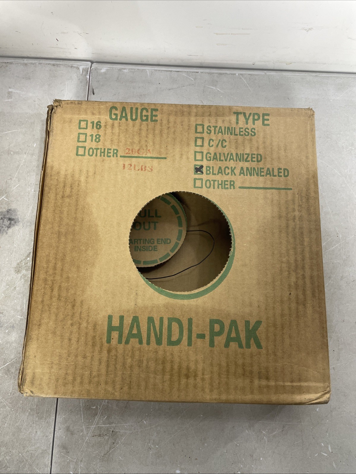 Handi-Pak 20 Gauge Black Annealed Wire Automatic Baling Wire 12 lbs Wire