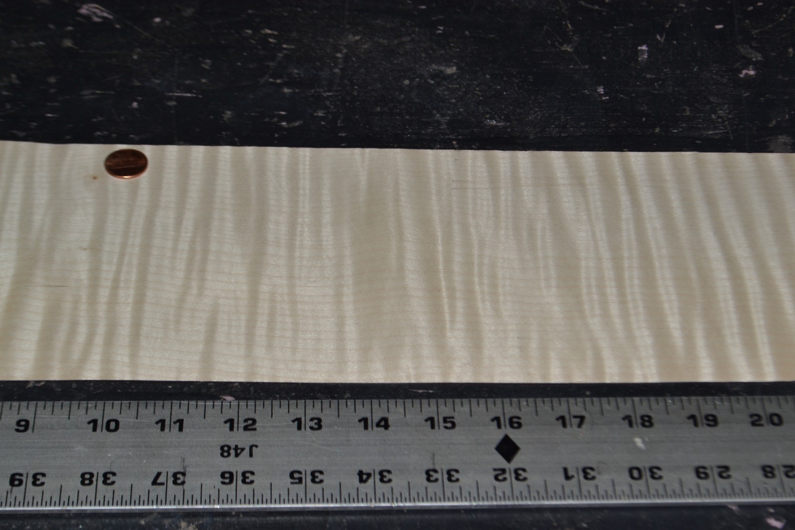 Flame Maple Raw Wood Veneer Sheet 5 x 41 inches 1/42nd BLEMISHED 35137-82