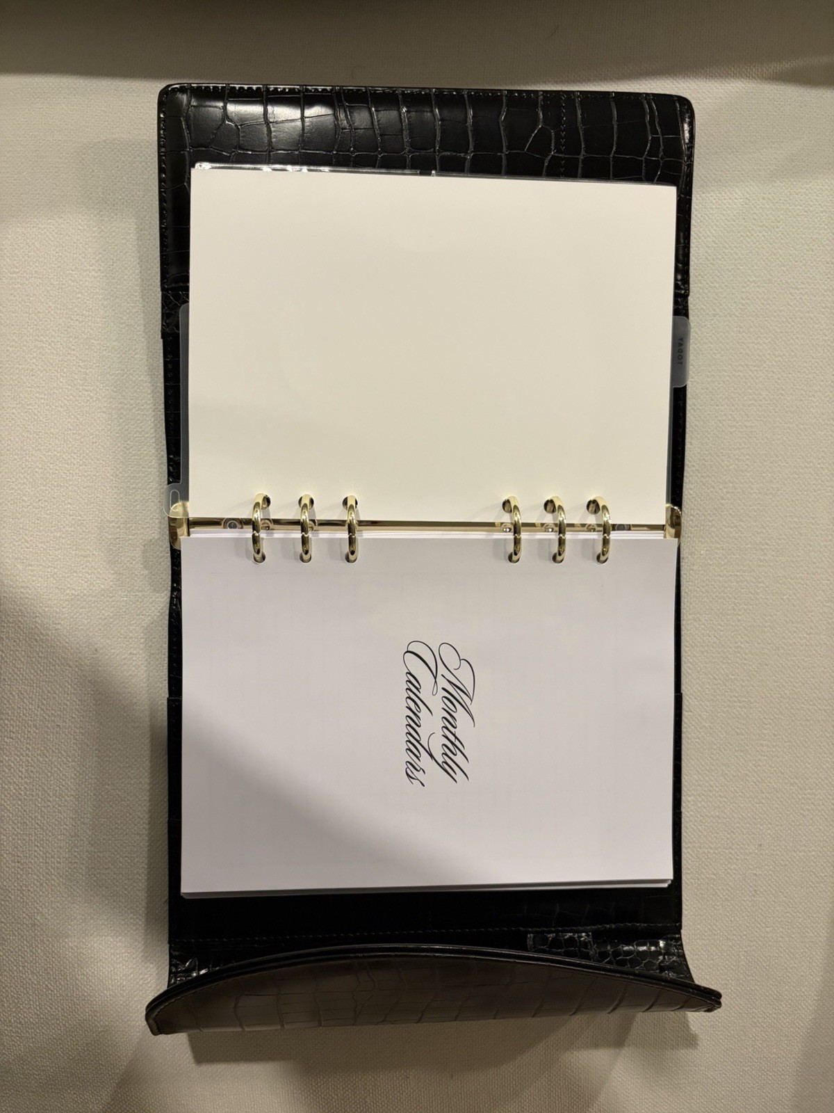 Stil a5 Croc leather binder