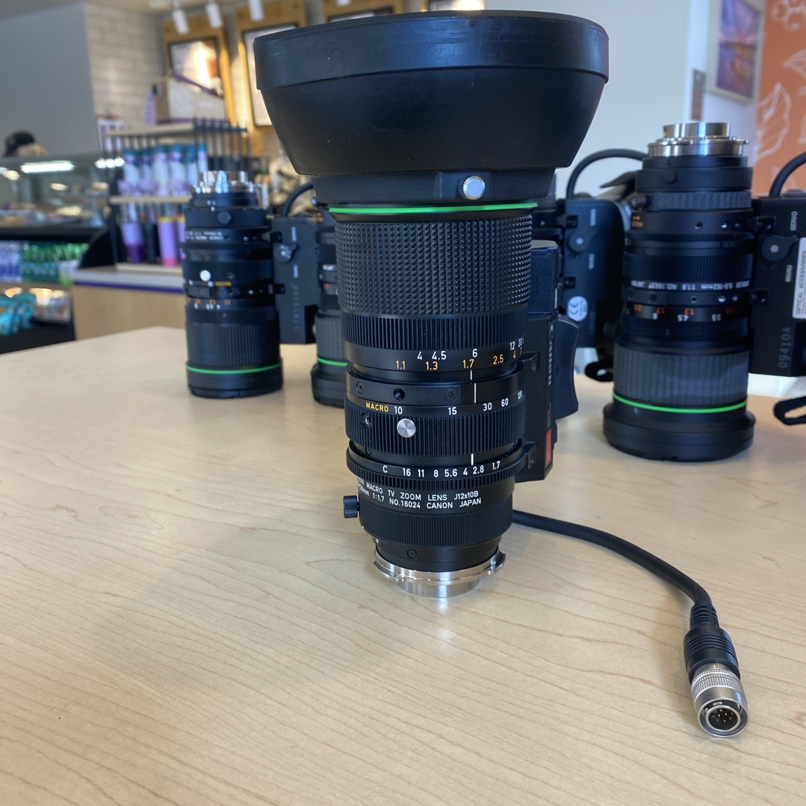 Canon Macro TV Zoom Lens J12X10B 10-120Mm 1:1.7 Servo J12x10B KRSM 12x Bx#1 L#23