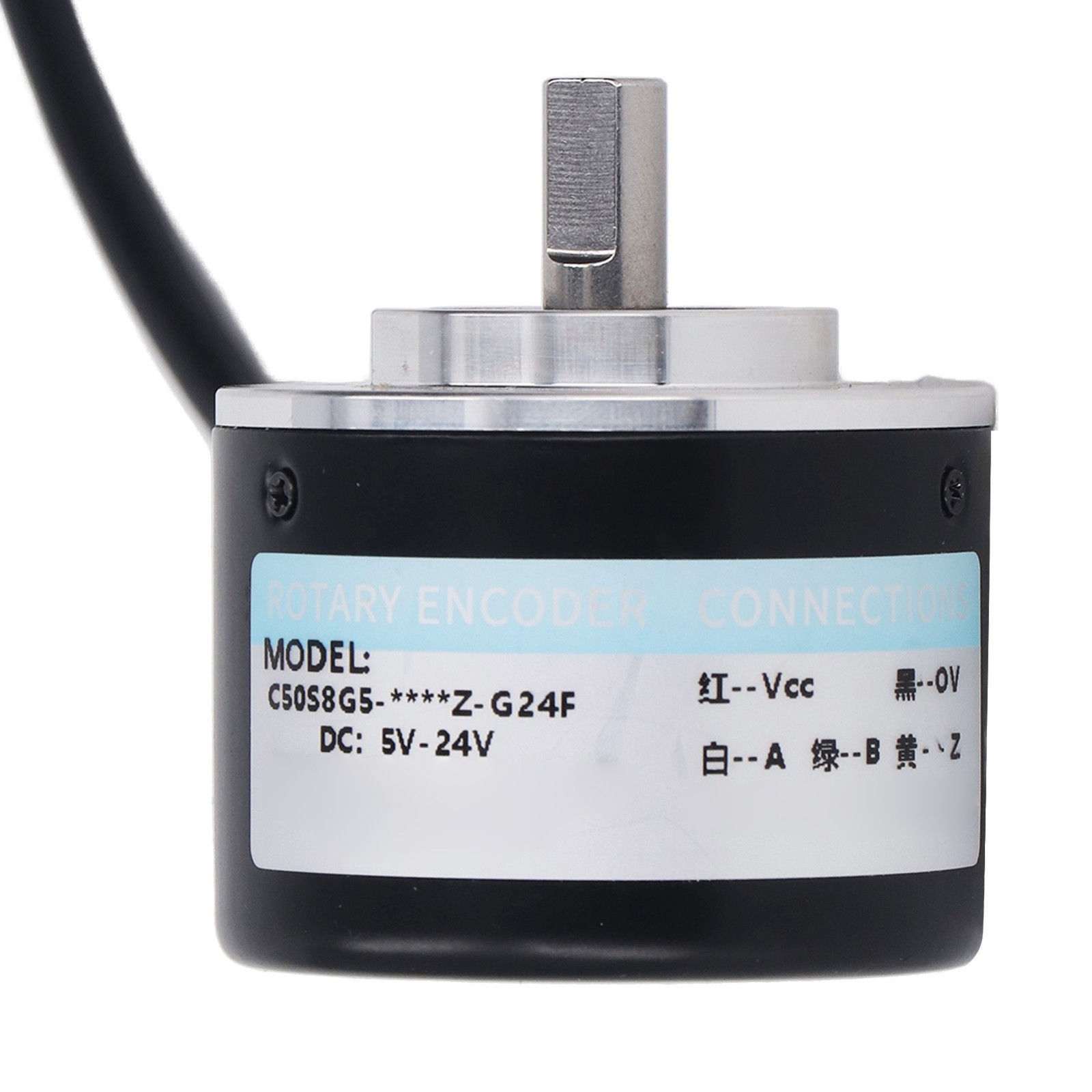 50mm PNP Incremental Encoder IP50 2-Phase DC5-24V 2000P/R for Control Systems