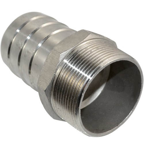 MALE NPT Thread Pipe Fitting to Barb Hose Tail End Connector Stainless Steel 304