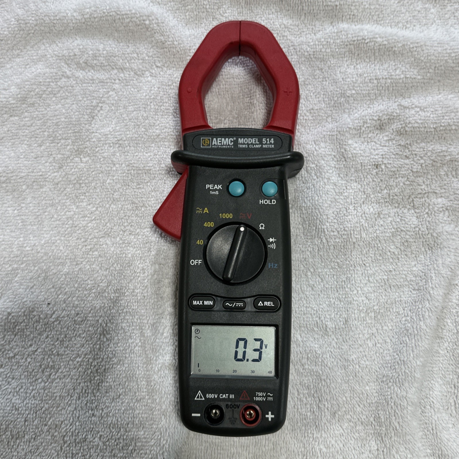 AEMC 514 750V AC 1000V DC 1000A TRMS Clamp Meter with Case