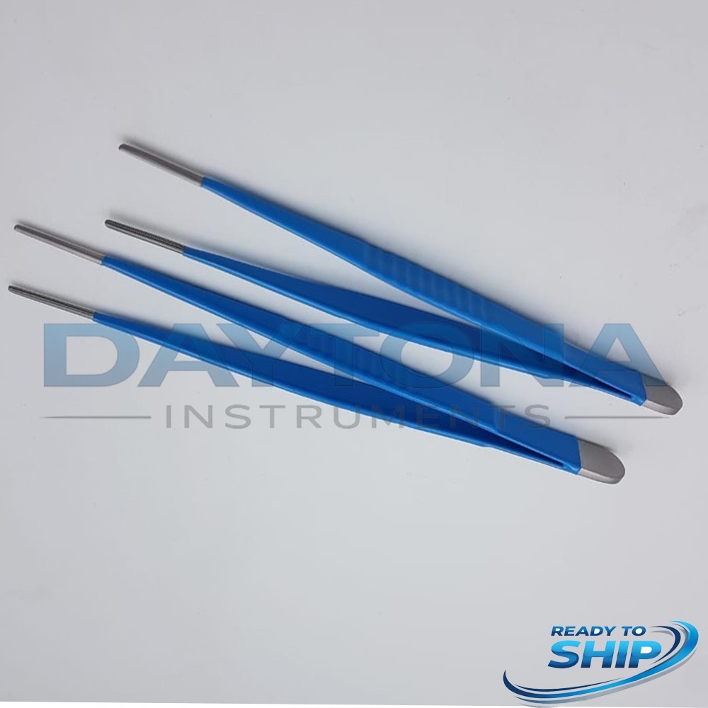 DeBakey Tissue Forceps Set of 2 Pcs 20 & 24cm With 2mm Tip Insulated Instruments