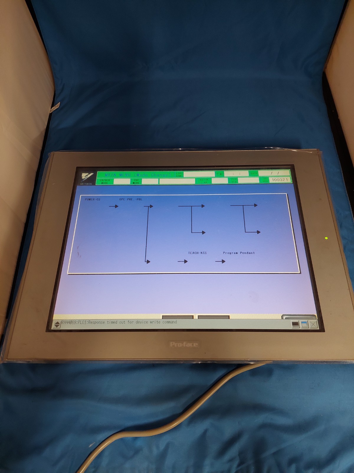 Pro-Face 3280024-01 HMI Touch Panel AGP3750-T1-AF, AC 100-240V, 50/60Hz