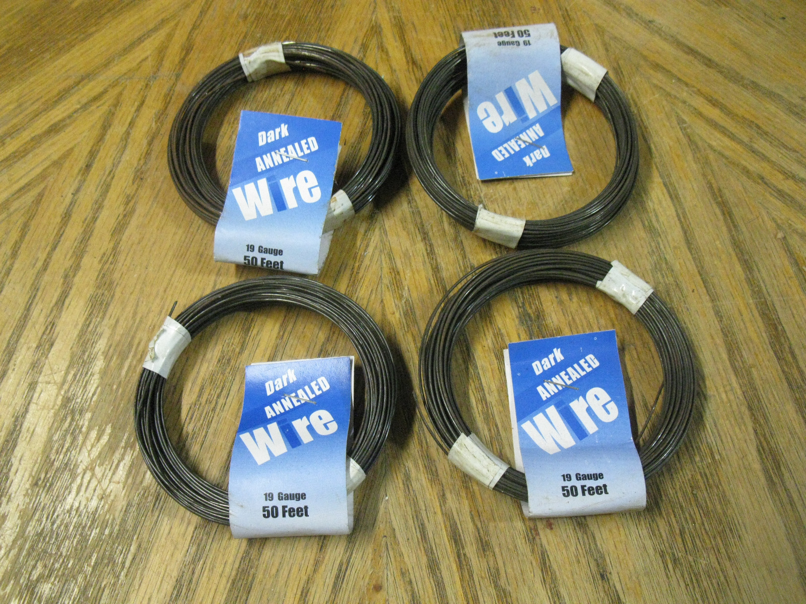 50 ft., 19 gauge dark annealed steel wire 4 packs