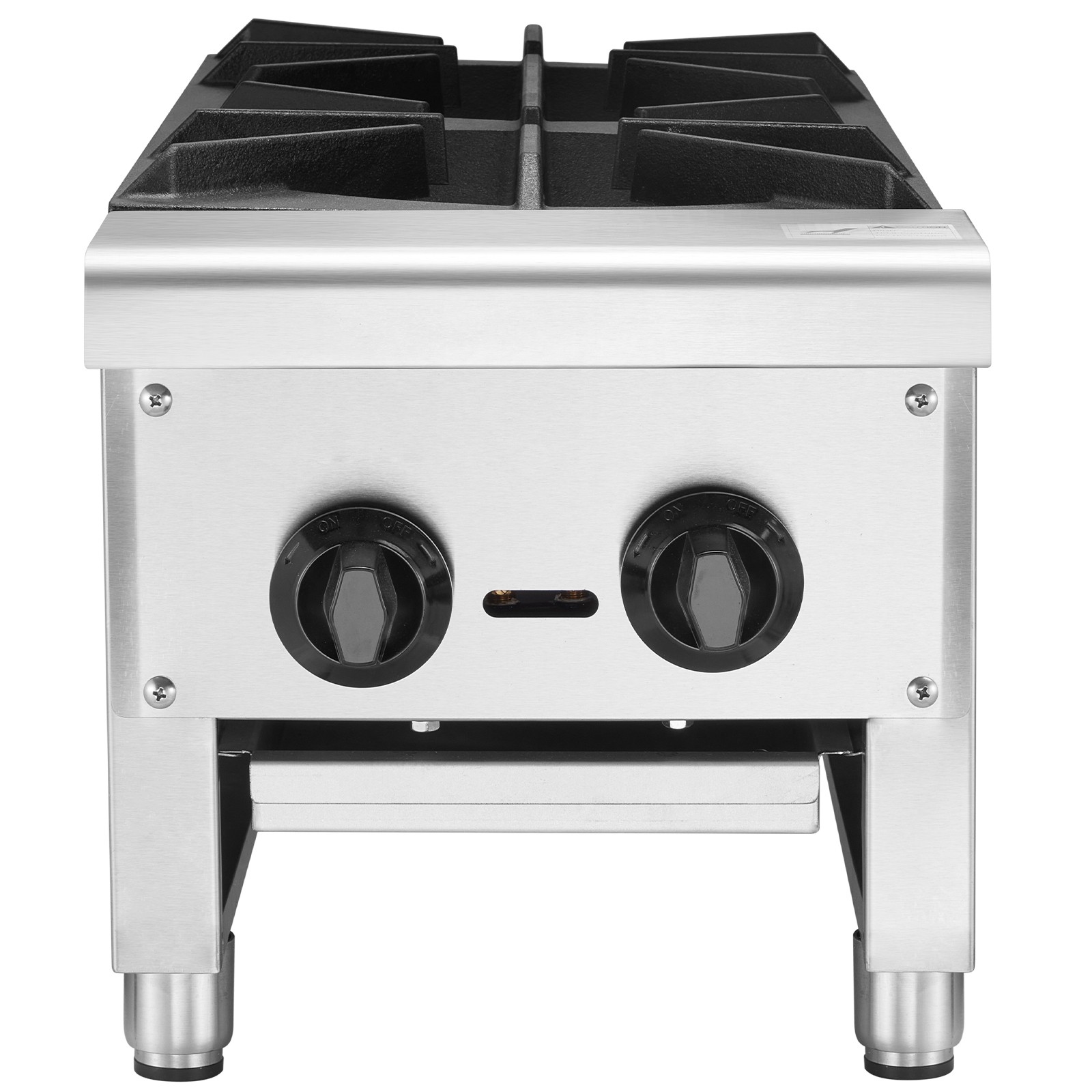 Uimoso Commercial Gas Stove with 2 Burners for Countertop Cooking in Kitchens