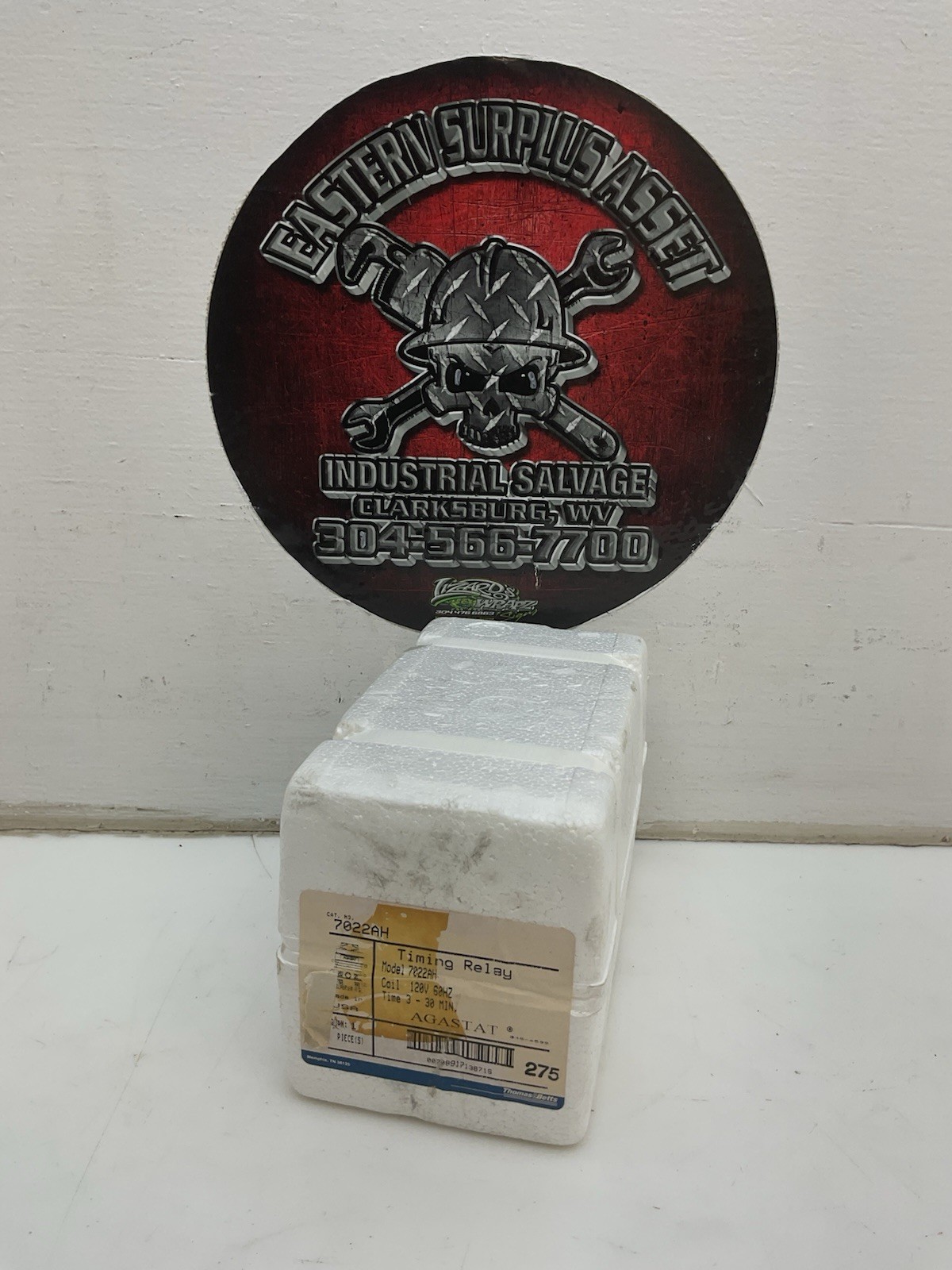 Agstat Model 7022AH Timing Relay 3-30 Minutes/ 120V Coil NIB SEALED