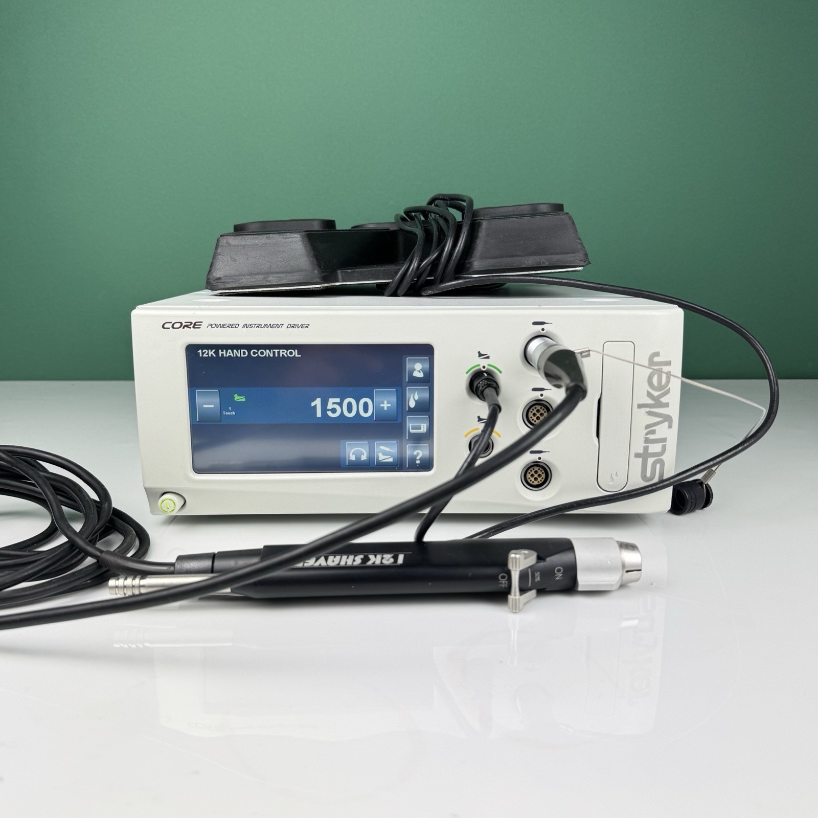 Stryker Core Powered Instrument Driver + Footswitch + Handpiece