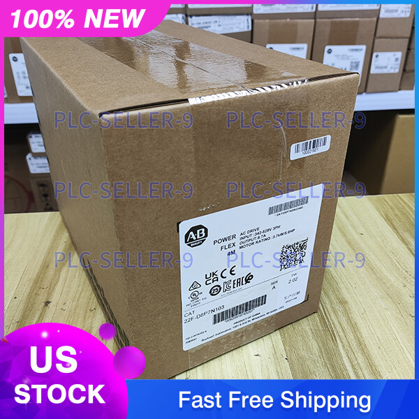 ONE Allen Bradley 22F-D8P7N103 New Sealed PowerFlex 4M-3.7 kW (5 HP) AC Drive