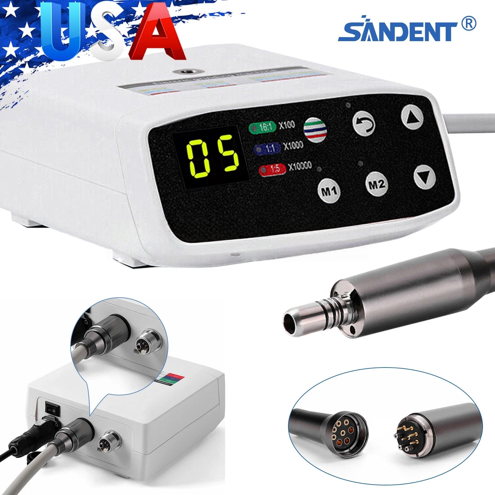 Brushless Dental LED Electric Micro Motor Fit NSK KaV 1:1/1:5 /16:1 Handpiece