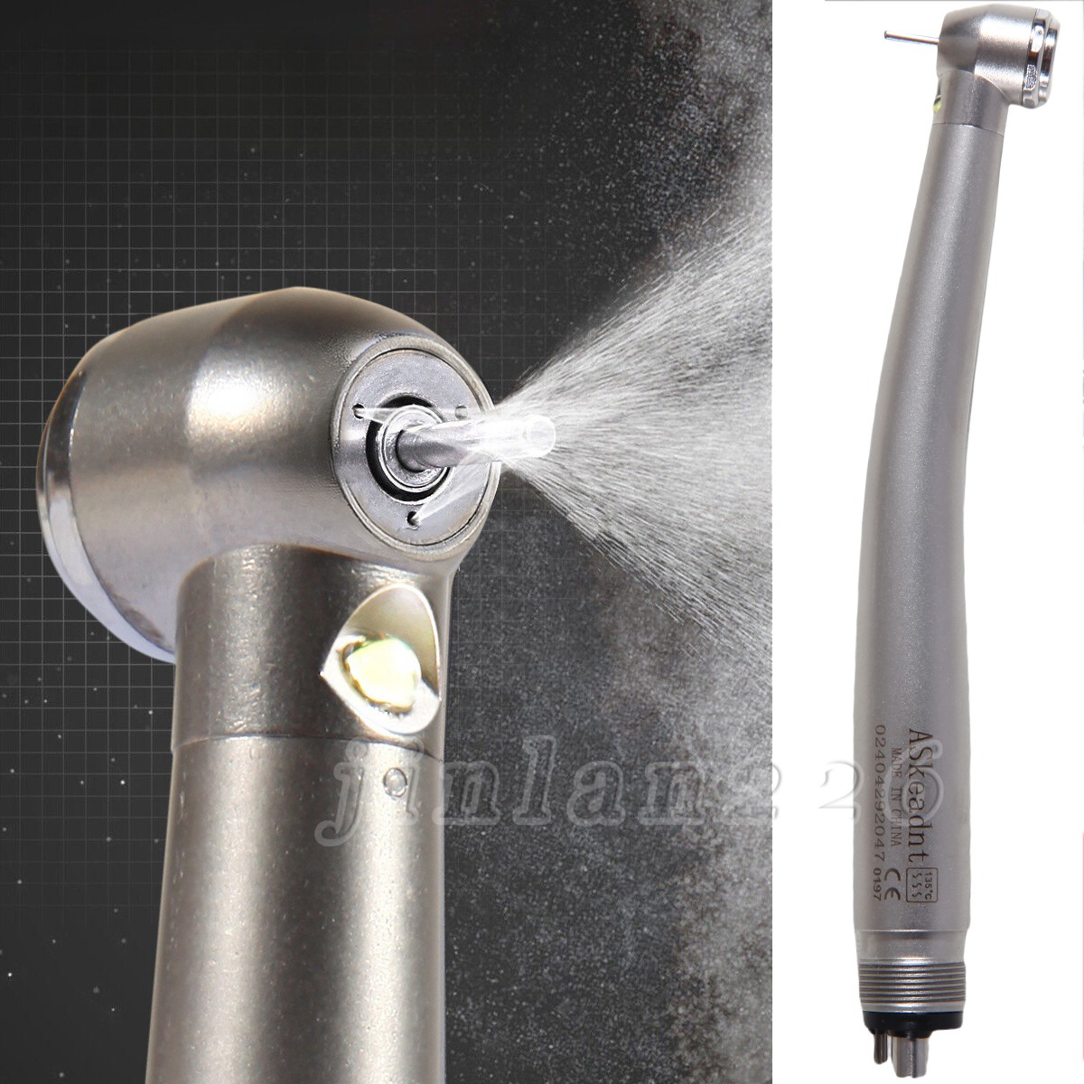 Dental LED E-Generator Fiber Optic High Speed Handpiece 4 Hole NSK Style