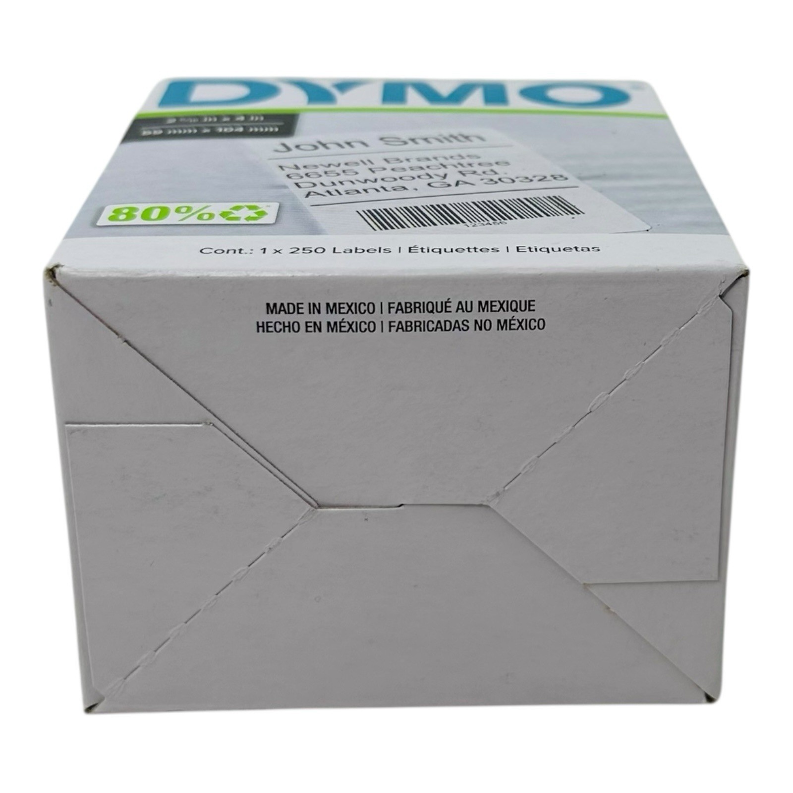 1 Roll Dymo LW 2-5/16″ x 4″ Polypropylene Shipping Labels White 250 Labels/Roll