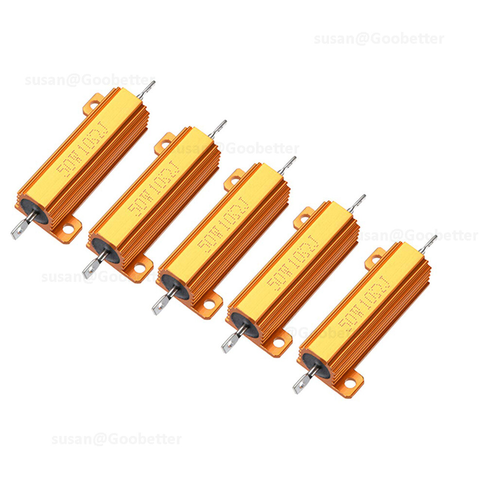 50W Resistor Metal Wirewound Range – Aluminium Power Resistors 0.01 to 510K ohm