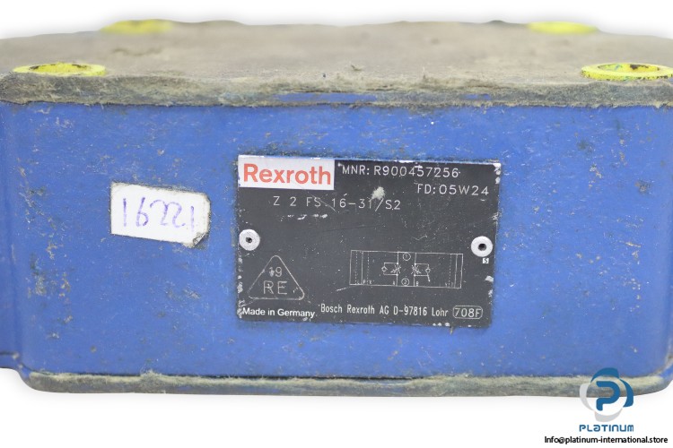 REXROTH R900457256 THROTTLE CHECK VALVE_Z 2 FS 16-31/S2_05W24_250 l/min_350 bar