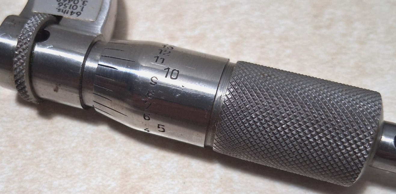 Outside Micrometer – Herter’s – 0-1″ – 1/1000 – Vintage – Made in Germany