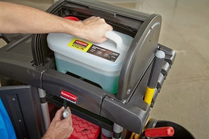 Rubbermaid Hygen Q96600 Pulse Caddy 2 Gal High Capacity Commercial Products