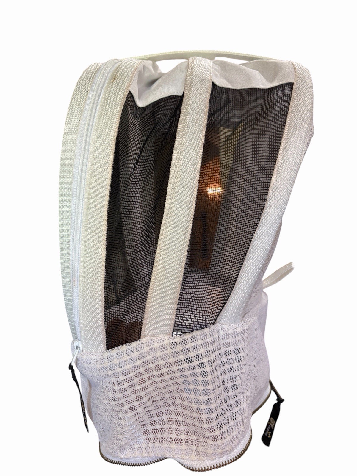 Beekeeping Veil Mesh Protective Hood w/ Zipper, Size M Adult Suit