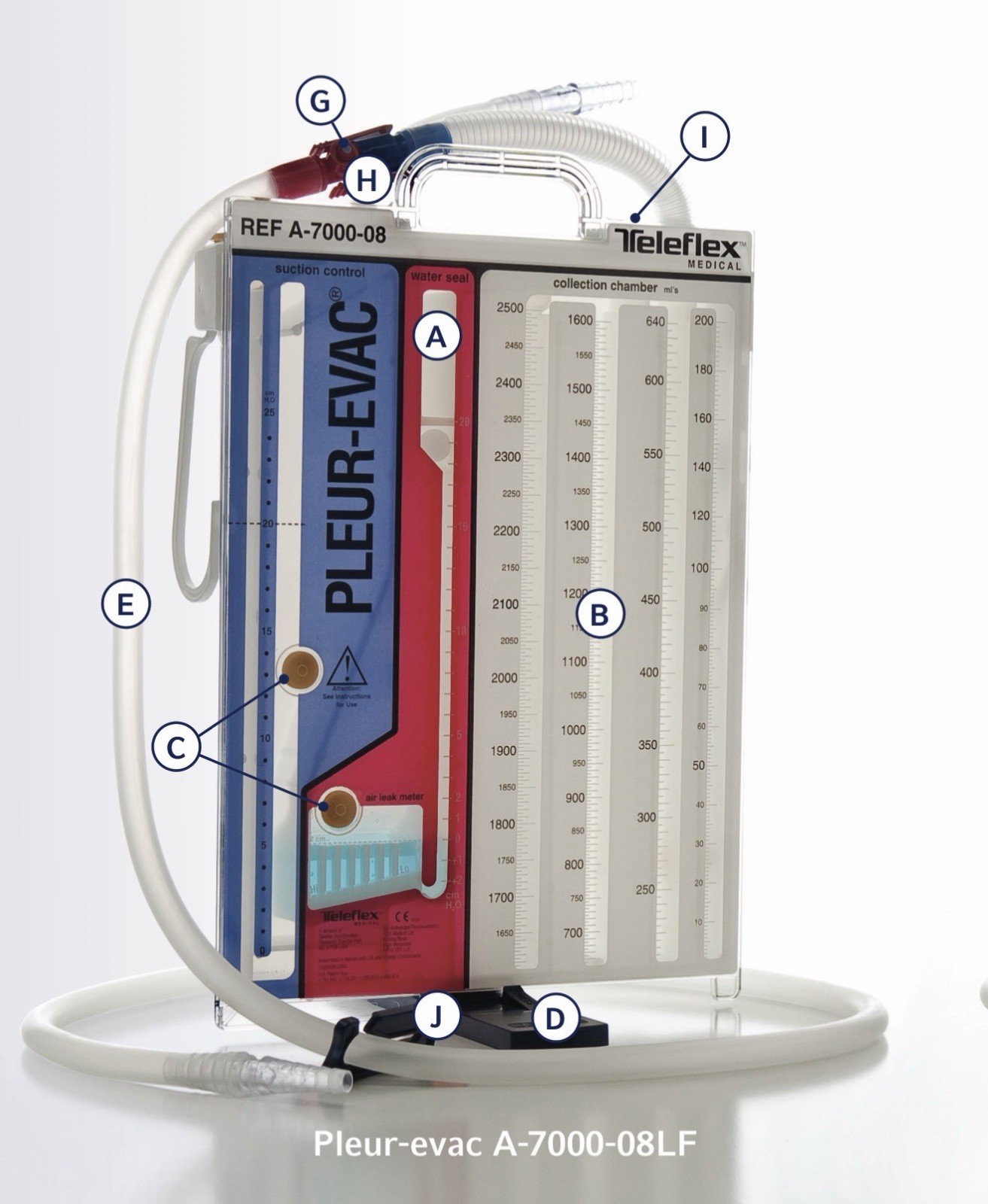 Teleflex PLEUR-EVAC Chest Drainage System A-7000-08LF