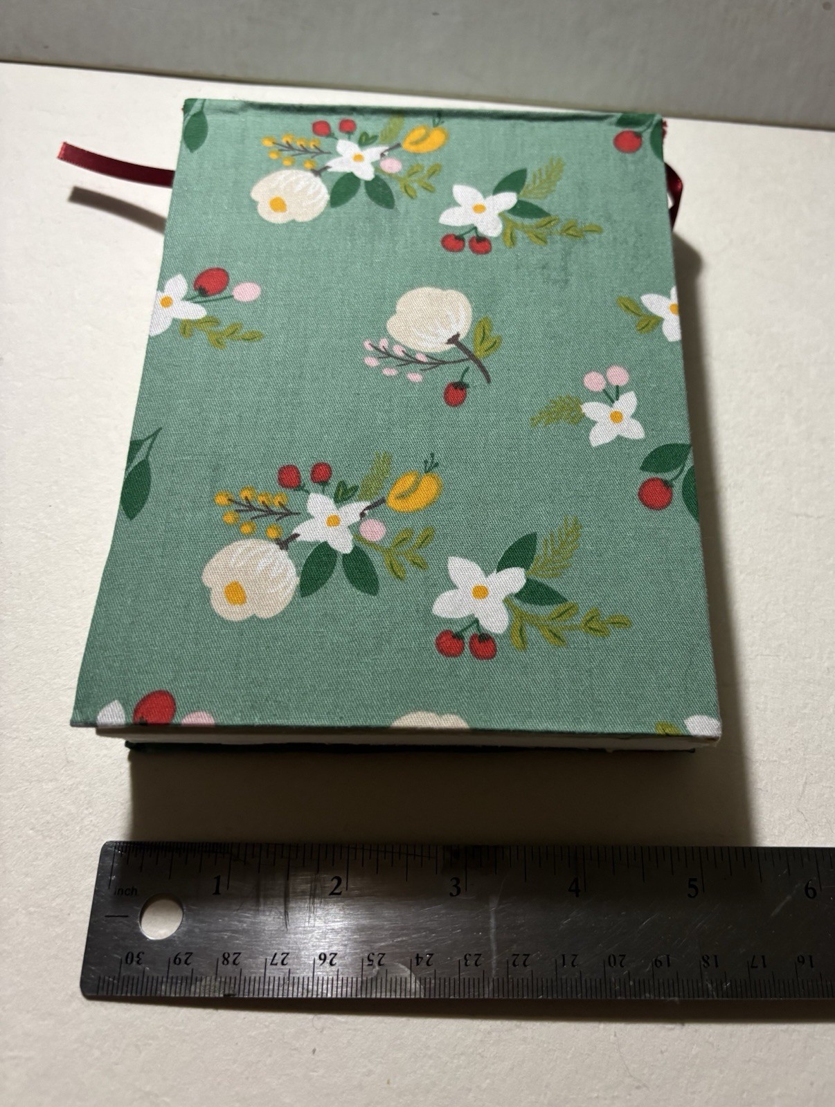 Handmade Flower Fabric – Arches Sketchbook Blank Book – 6.5 in. x 5 in.