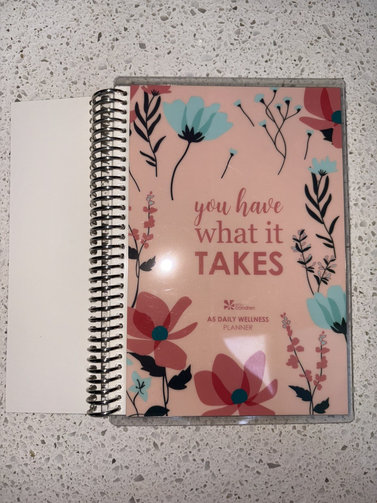 Erin Condren Coiled Daily Wellness Journal You Have What It Takes Planner