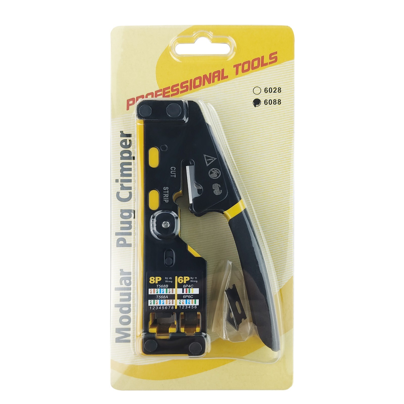 Syston Modular Plug Crimper Kit for Cat5 Cat6 RJ45 RJ11 RJ12 Network Connectors