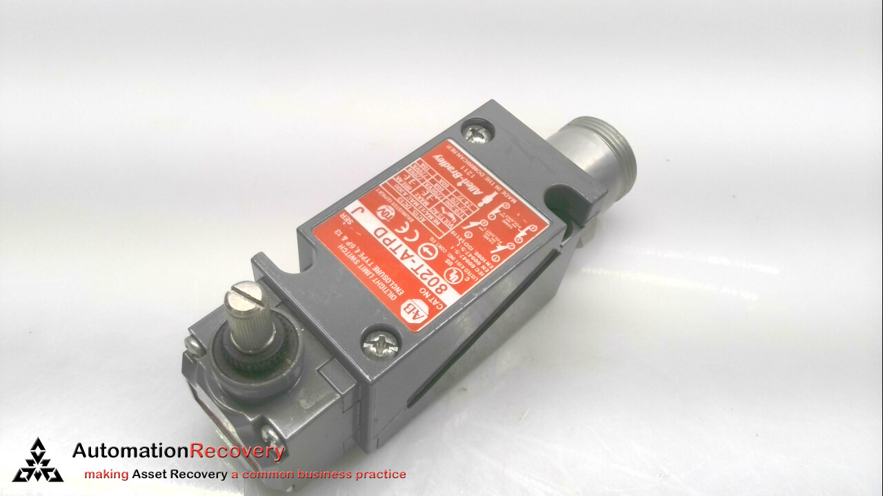 ALLEN BRADLEY 802T-ATPD – SERIES J, OIL-TIGHT LIMIT SWITCH, NEW* #353507