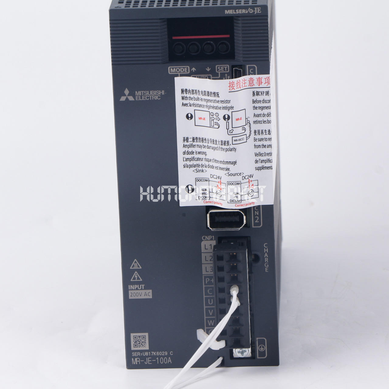 1PCS Mitsubishi Servo Amplifier MR-JE-100A NEW#JY