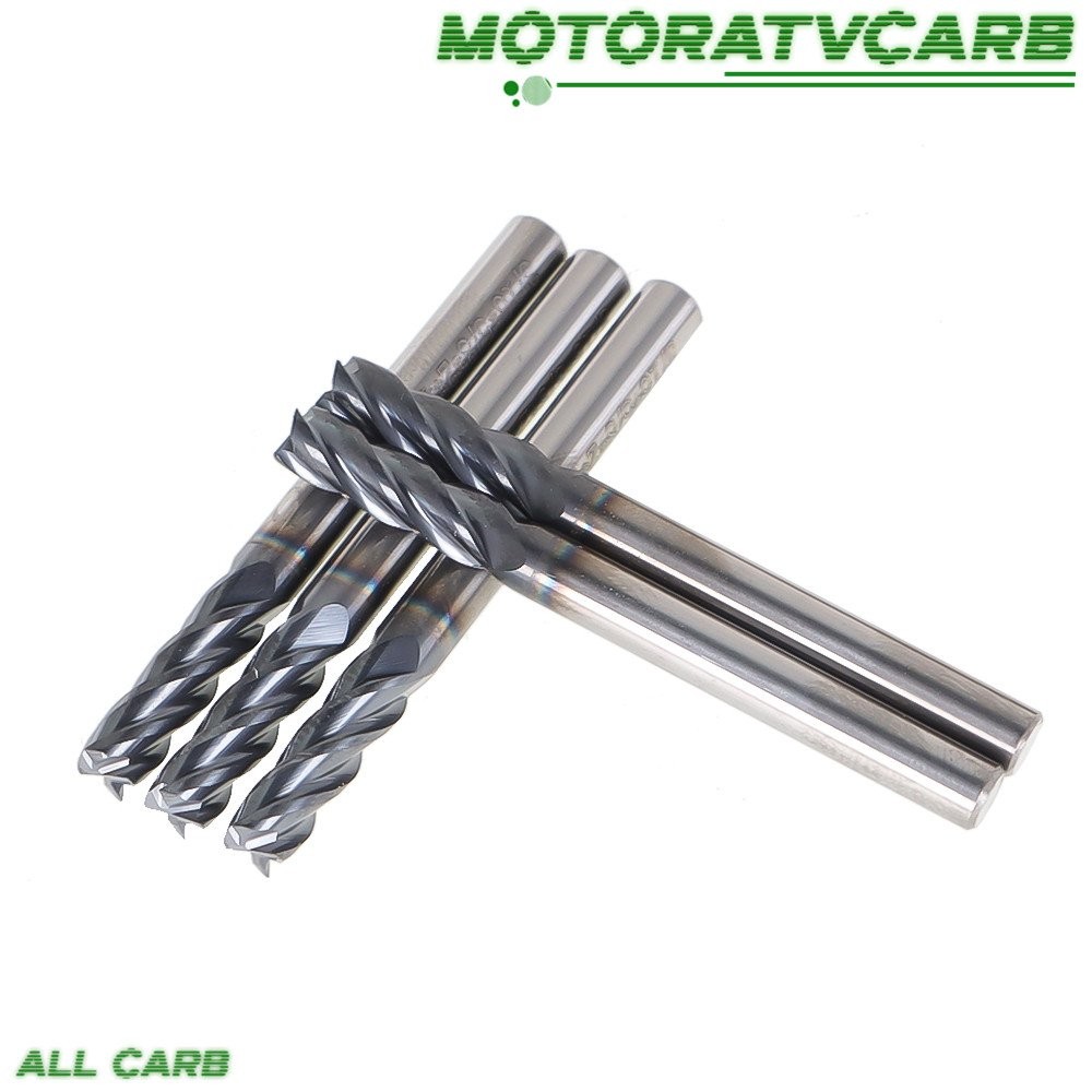 ALL-CARB 5× 3/16″ 4Flute 2″ Overall Length Regular Carbide End Mill TiALN COATED
