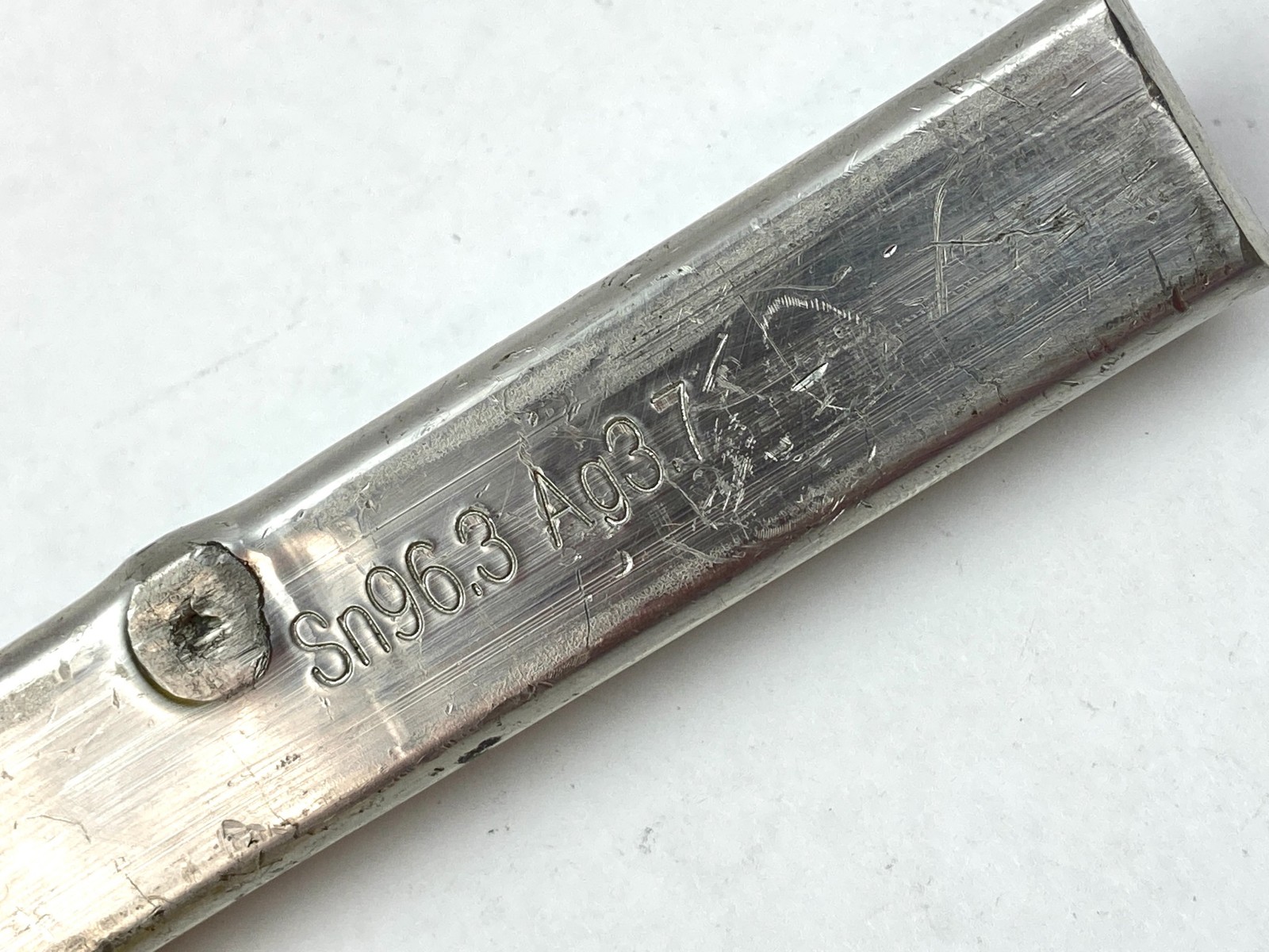Kester Lead-Free Solder Bar Silver Alloy 96.3SN/3.7AG Vaculoy High Purity 760g