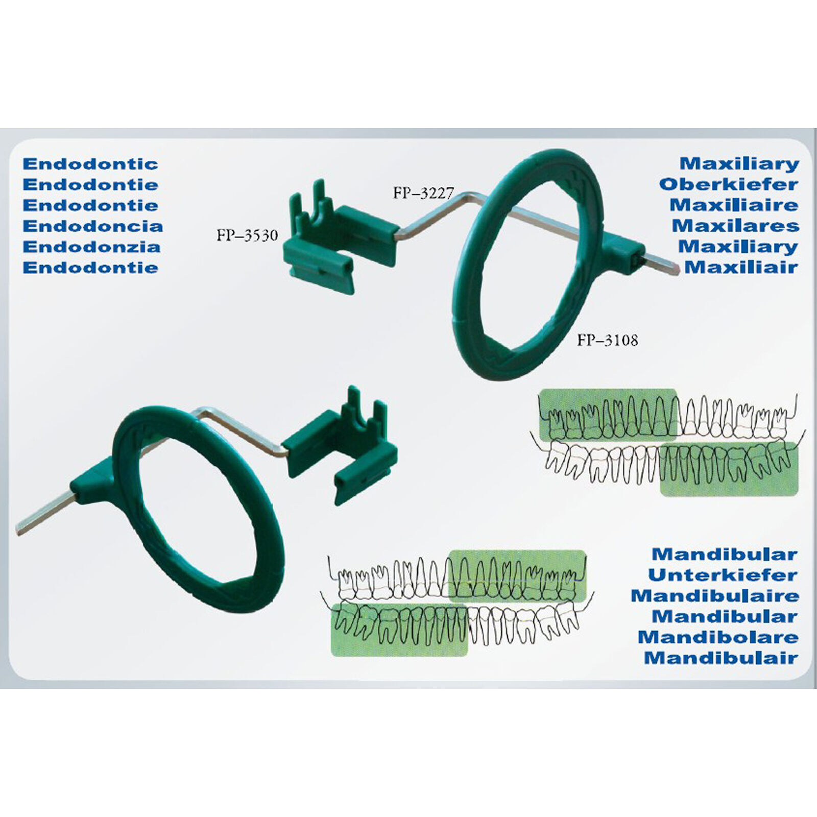 Dental X-Ray XCP Film Kit Positioner Holder Complete Positioning System In Bulk