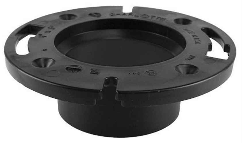 Sioux Chief 886-A ABS Flush to Floor Open Closet Flange 3 Hub x 4 Inside in.