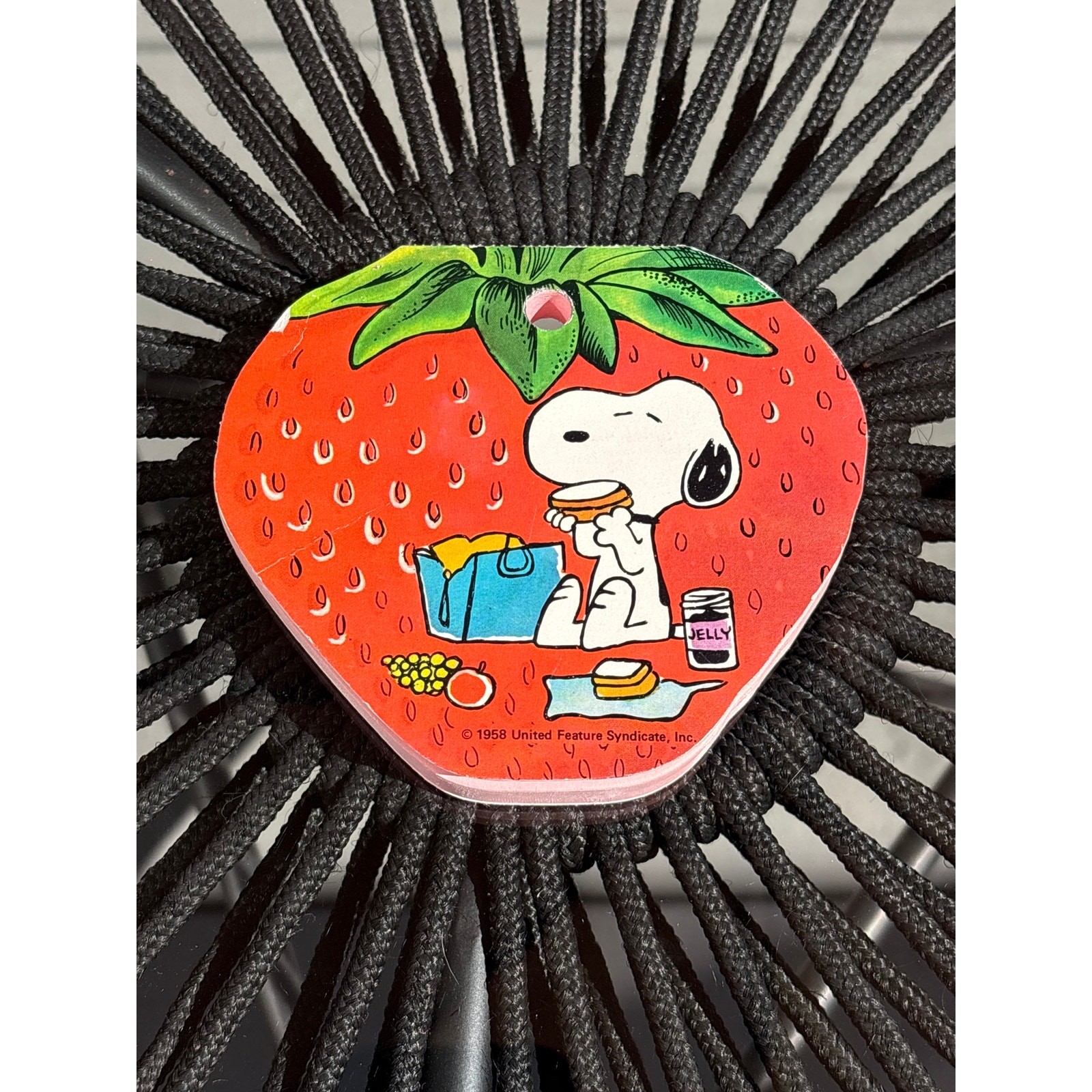 Vtg 1958 Snoopy Strawberry notepad PBJ Peanuts butterfly originals UFS