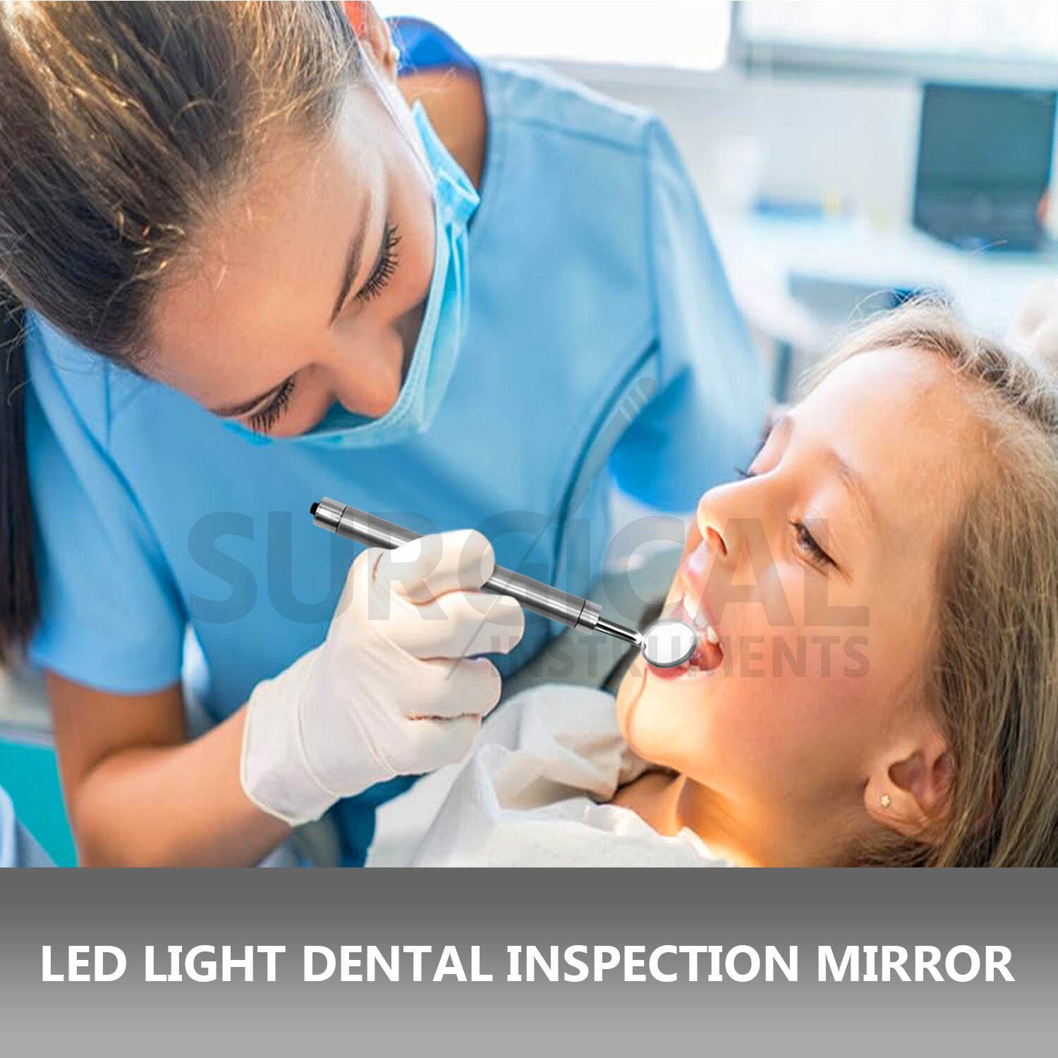 Dental Mirror with Light Dental Instruments Stainless Steel German Grade